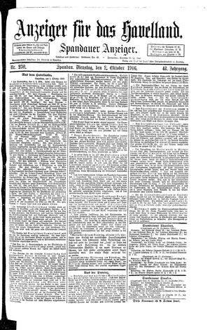 Anzeiger für das Havelland on Oct 2, 1906
