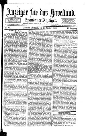 Anzeiger für das Havelland on Oct 3, 1906