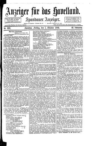 Anzeiger für das Havelland vom 05.10.1906