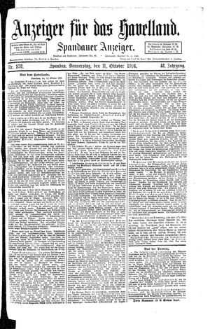 Anzeiger für das Havelland on Oct 11, 1906