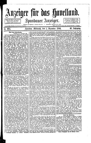 Anzeiger für das Havelland on Dec 5, 1906