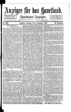 Anzeiger für das Havelland vom 09.12.1906