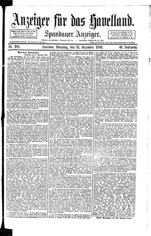 Anzeiger für das Havelland vom 18.12.1906