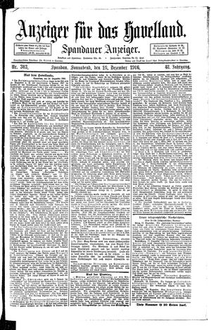 Anzeiger für das Havelland vom 29.12.1906