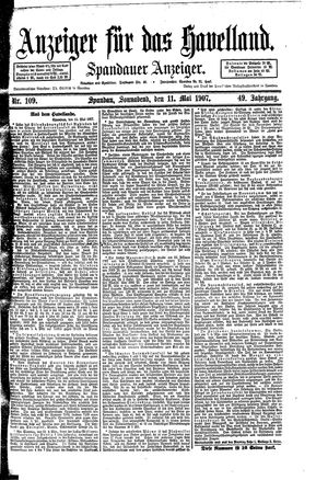 Anzeiger für das Havelland vom 11.05.1907