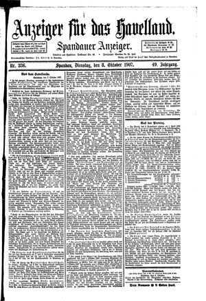 Anzeiger für das Havelland vom 08.10.1907