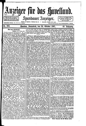 Anzeiger für das Havelland vom 26.10.1907