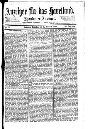 Anzeiger für das Havelland vom 04.02.1908