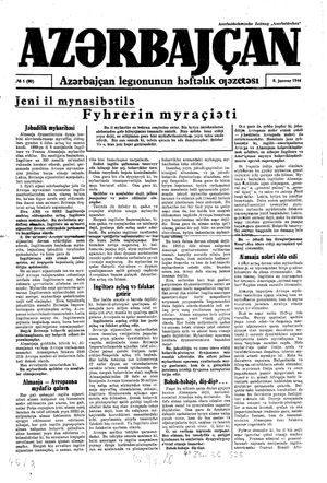Azärbajçan vom 08.01.1944