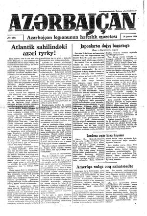 Azärbajçan vom 29.01.1944