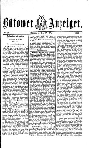 Bütower Anzeiger vom 25.05.1889
