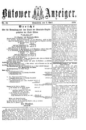 Bütower Anzeiger vom 03.05.1890