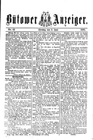 Bütower Anzeiger on Jun 3, 1890
