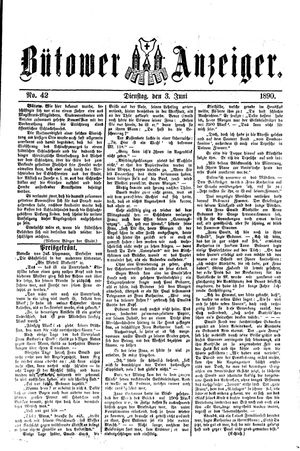 Bütower Anzeiger vom 03.06.1890