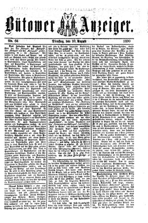 Bütower Anzeiger vom 19.08.1890