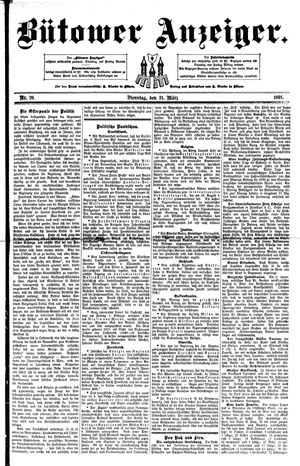 Bütower Anzeiger on Mar 31, 1891