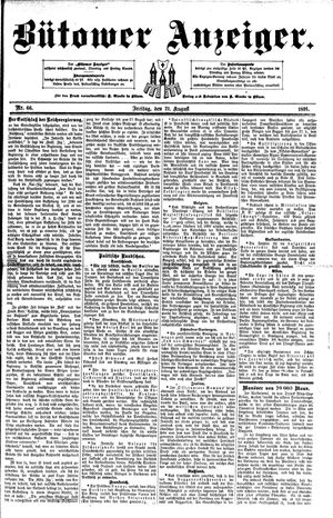 Bütower Anzeiger on Aug 21, 1891