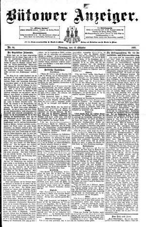 Bütower Anzeiger vom 13.10.1891