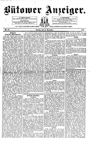 Bütower Anzeiger on Nov 13, 1891