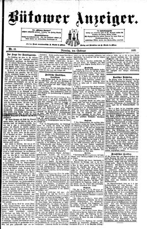 Bütower Anzeiger on Feb 9, 1892