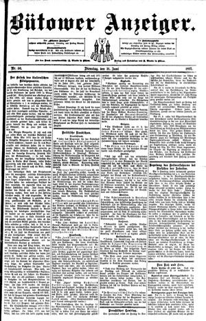 Bütower Anzeiger on Jun 21, 1892