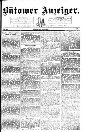 Bütower Anzeiger on Aug 23, 1892