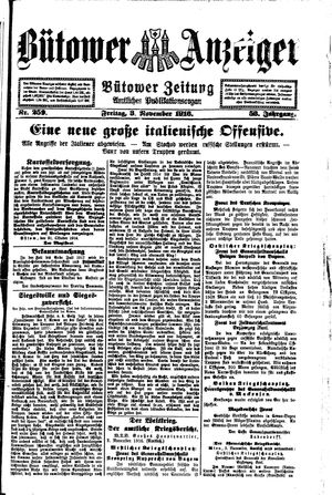 Bütower Anzeiger on Nov 3, 1916