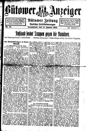 Bütower Anzeiger vom 19.01.1918