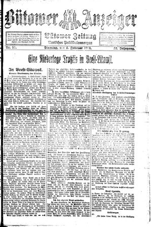Bütower Anzeiger vom 05.02.1918