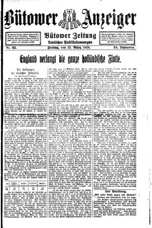 Bütower Anzeiger vom 15.03.1918