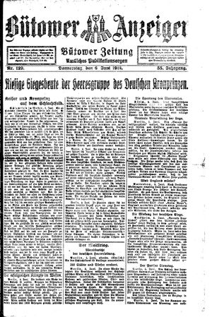 Bütower Anzeiger vom 06.06.1918