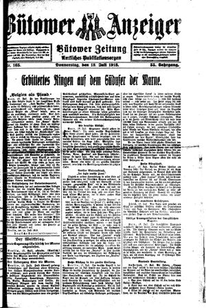 Bütower Anzeiger vom 18.07.1918
