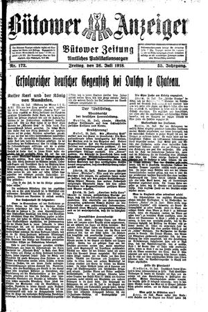 Bütower Anzeiger vom 26.07.1918