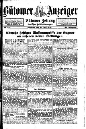 Bütower Anzeiger vom 30.07.1918