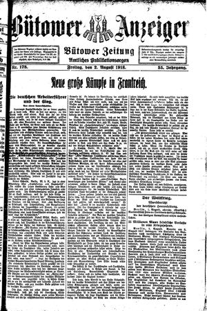 Bütower Anzeiger vom 02.08.1918