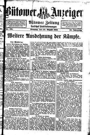 Bütower Anzeiger vom 27.08.1918