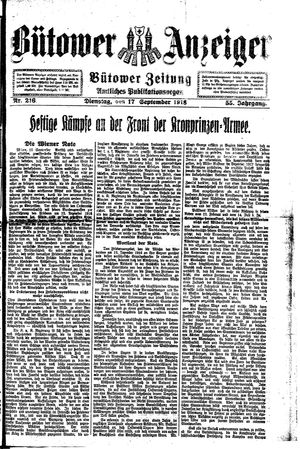 Bütower Anzeiger vom 17.09.1918