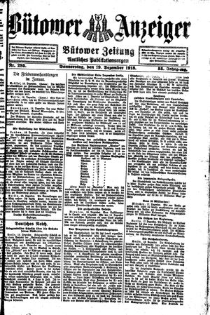 Bütower Anzeiger vom 19.12.1918