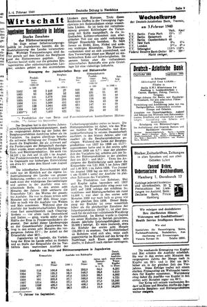 Deutsche Zeitung in Nordchina vom 03.02.1940