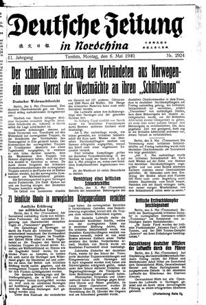 Deutsche Zeitung in Nordchina vom 06.05.1940