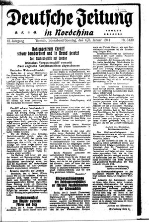 Deutsche Zeitung in Nordchina on Jan 4, 1941