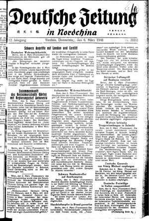 Deutsche Zeitung in Nordchina vom 06.03.1941