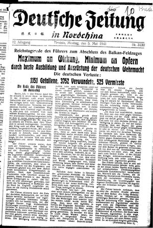 Deutsche Zeitung in Nordchina vom 05.05.1941