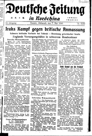 Deutsche Zeitung in Nordchina vom 07.05.1941