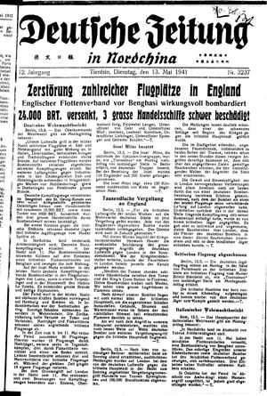 Deutsche Zeitung in Nordchina vom 13.05.1941