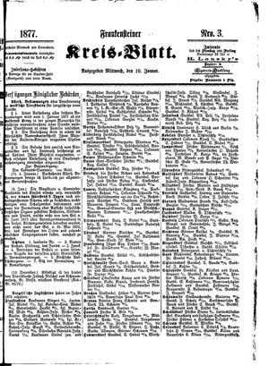 Frankensteiner Kreisblatt vom 10.01.1877