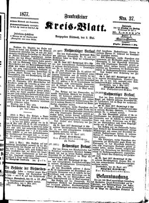 Frankensteiner Kreisblatt vom 09.05.1877