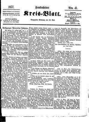 Frankensteiner Kreisblatt vom 23.05.1877