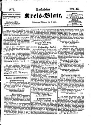 Frankensteiner Kreisblatt vom 06.06.1877