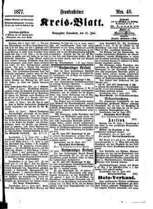 Frankensteiner Kreisblatt vom 16.06.1877